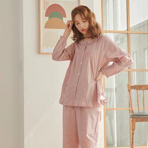 MF5775 여자 한국산 순면 잠옷 파자마 세트