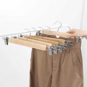 프리미엄 원목 집게 바지 걸이 20개