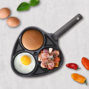 쿠킨 클로버 계란후라이 3구 에그팬 국내생산