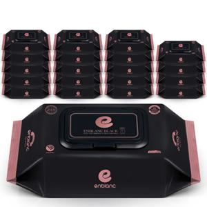 레이온 100% 아기 물티슈 78gsm 세이프 블랙 캡형 70매X20팩