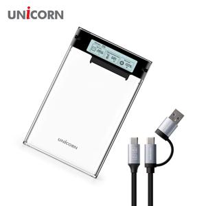 스마트LCD HDD SSD 하드케이스 USB3.2Gen1 A+C타입젠더 HSD-L30