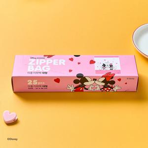 디즈니 NEW 미키 이중 지퍼백 대 25매