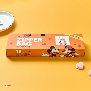 디즈니 NEW 미키 이중 지퍼백 특대 15매