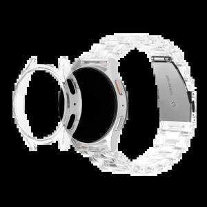 갤럭시워치 투명 스트랩 풀커버 케이스 세트 7 6 5 4 호환