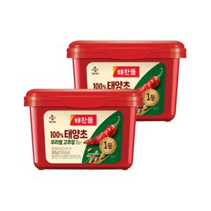 해찬들 우리쌀로 만든 태양초 고추장 500g*2개