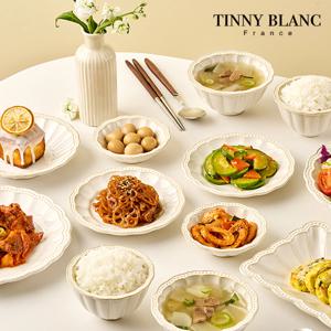 미뉴엣 도자기 그릇 6인 28P 식기 접시 신혼 세트