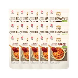 다담 순두부찌개양념 130g x10개+떡볶이양념 150g x5개