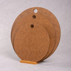 오리지니크 데일리 우드 원목 압축 도마 월넛 원형 플레이트 3종 세트