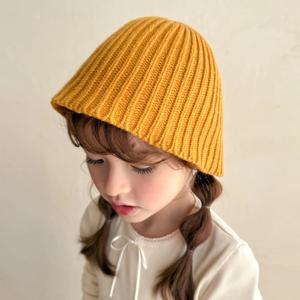 초코송이 골지 니트 비니 유아모자