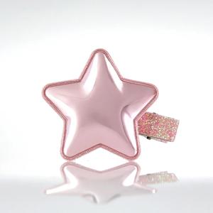 샤이닝 별 헤어 집게핀 핑크
