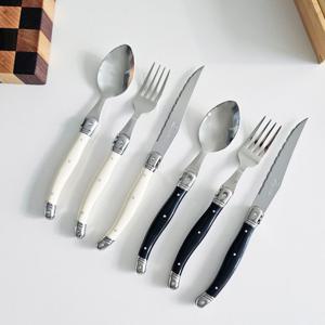 리옹 라귀올 커트러리세트 포크 나이프 스푼 3P세트 (4color)