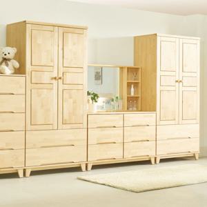 자작나무원목 투서랍장롱 + 화장대 + 투서랍장롱