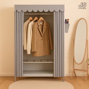 스탠드 드레스룸 옷걸이 행거 2단 미니 코너 시스템 옷장 이불 수납장 키큰 옷장 정리함