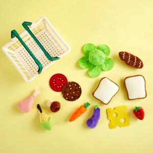 리틀키친 소프트 펠트 시장놀이 바스켓 세트 14pcs