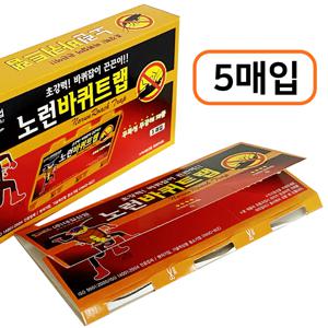 노런 바퀴트랩 5매 벌레퇴치 바퀴끈끈이 벌레약