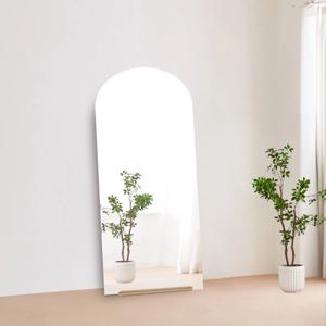 왜곡없는 노프레임 아치형 전신거울 (받침대 무료제공)