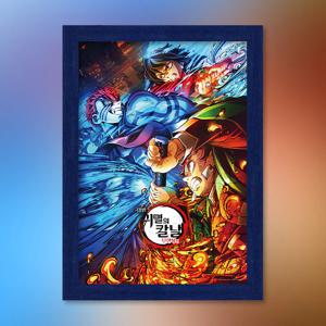 귀멸의 칼날 무한성편 키비주얼 직소퍼즐 액자세트 1000피스 극장판