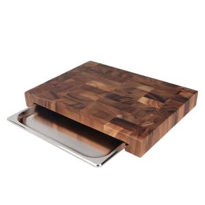 엔드그레인 아카시아원목 스텐밧드 도마