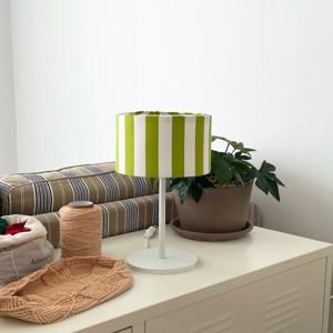 이케아 조명 링스타 커버 19cm 스트라이프 올리브 / 조명갓 전등갓 램프쉐이드 카페조명