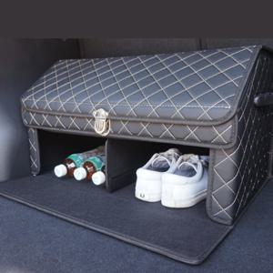 트렁크 정리함 자동차 신발 정리 수납함 차량 세차용품가방 2층 대용량