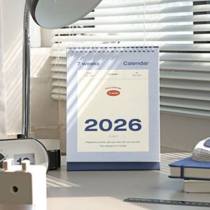 2026 데스크 캘린더 스케줄 책상 플래너 빈티지 탁상 달력