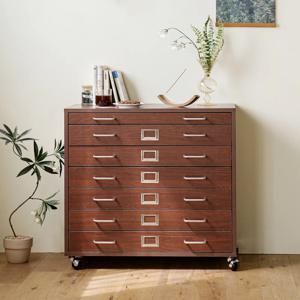 [리퍼] 누크 월넛 4단 수납 지류함 800