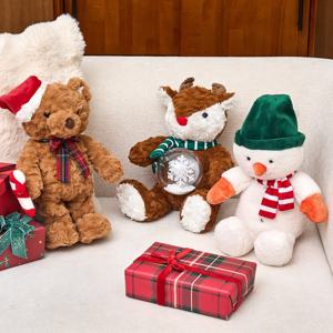 크리스마스 무빙+라이팅+노래 인형 3 style