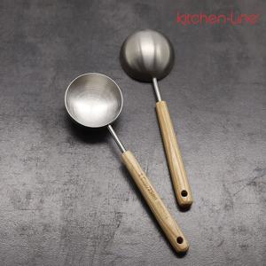 키친라인 윌로우 스텐 계량스푼 25g 25ml 커피 계량 우드