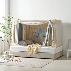 겨울 포근템 난방텐트 침대 사각 암막 수면텐트 수면돔 1인용 우풍차단 보온