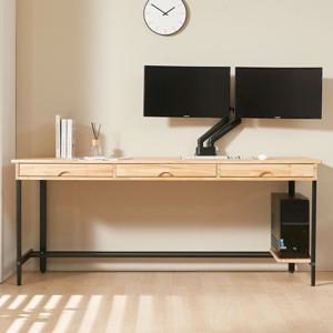 콜미 1800 와이드 책상 2인용 원목 책상