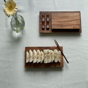 우드 플레이트 (3 sizes) wood board 감성 초밥 만두 그릇