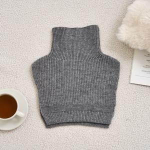 니트 목폴라 넥워머 그레이