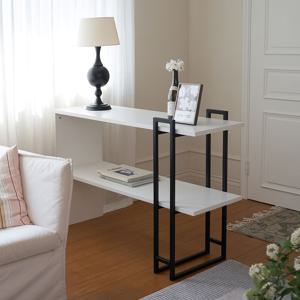 [쿠폰가 75,200원] 브림 콘솔형 수납선반 1200 진열 장식장 화이트 블랙