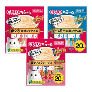 CIAO 츄르 고양이 파우치 간식 20P 3종