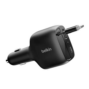 BoostCharge Pro 75W 오토릴 케이블 내장형 차량용 충전기 CCC001