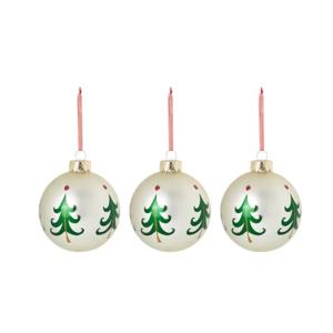 빈테르핀트 트리프린팅 장식볼3p 크리스마스 트리 장식 오너먼트