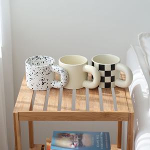 [리퍼] 뭉툭 머그컵 3color 홈카페 머그잔 커피잔 세트