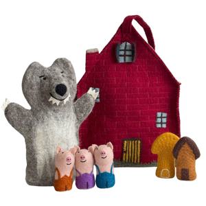 아기돼지 삼형제 손인형 손가락인형 역할놀이 완구 가방세트