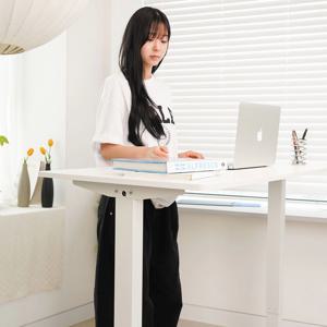 고강도 프레임 모션데스크 수동 높이조절 이동식 스탠딩 키높이 책상 800 1200