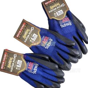 천하무적 작업장갑 윈터플러스장갑 기모 보온 작업 일 면 코팅 장갑