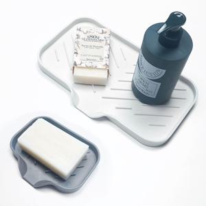 물빠짐 실리콘 비누받침대 세면대 욕실 비누거치대 주방 홀더 트레이