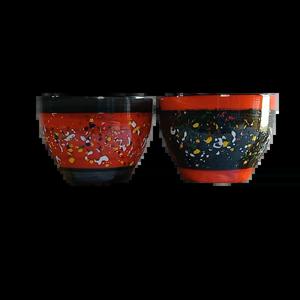 커플 뿌앙 레드블랙 소주잔 술잔 사케잔 주병세트 각인 주문제작