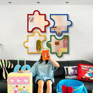 [해외] 감성 모던 조각 벽걸이 거울 모던 트레이 오브제 벽거울 8colors 3size