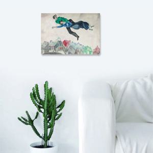 2W샤갈-하늘을 나는연인 / 캔버스천 우드보드 가벼운 원목 명화액자 개업 생일선물