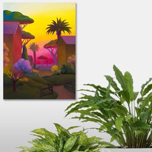 133W살보-해질무렵 /캔버스천 우드보드 가벼운 원목 명화액자 모던풍경