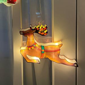 크리스마스 컬러 창문 조명 장식 전구 오너먼트 무드등 10종-루돌프