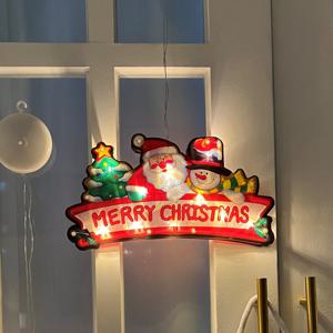 크리스마스 컬러 창문 조명 장식 전구 오너먼트 무드등 10종-메리크리스마스