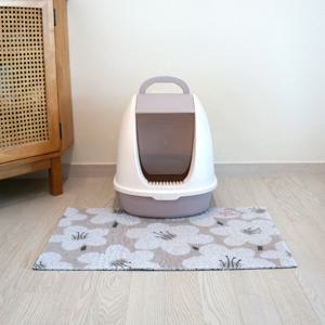 고양이 사막화방지매트 고양이모래매트 고양이화장실매트 화이트블로썸