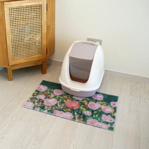 고양이 사막화방지매트 고양이모래매트 고양이화장실매트 튤립가든