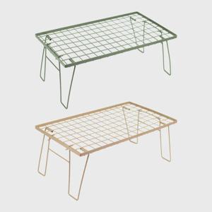 다용도 감성 쿨러 스탠드 캠핑테이블 브라운